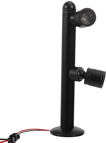 IWOWHERO Projecteur LED Intérieur Noir en Aluminium pour Éclairage de Bijouterie, Usage Polyvalent Brillance Exceptionnelle, pour Vitrines D'exposition et Meubles à Bijoux Compacts