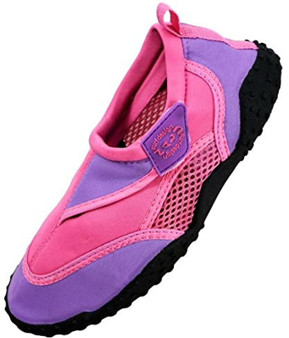 Aqua Beach Surf Wet Water Shoes Boys Girls Mens Womens Unisex Wetsuit Boots (Pink Child 13)