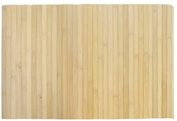 HERSIG - Alfombra de Bambu Natural Sin Bordes | Alfombra Rectangular - 60 x 90 cm