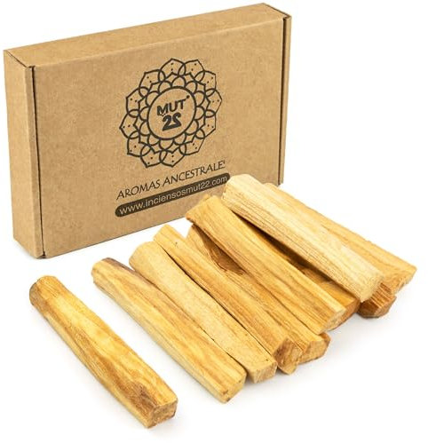 MUT22 Palo Santo Räucherstäbchen 200 g - Premium Heiliges Holz für Reinigung & Spiritualität, Nachhaltig aus Peru