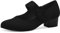 Jana Damen Pumps mit Riemen mit Klettverschluss Vegan, Schwarz (Black), 41 EU
