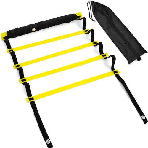 Amazing Tour Agility Ladder Speed Ladder 5M, 10 Rungs Agility Training for Kids Adults Football Fitness Feet Training