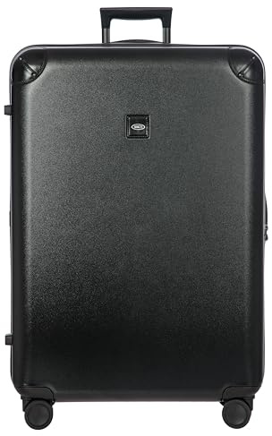 Bric's Amalfi Spinner Luggage Lightweight Expandable Suitcase, Black, 32 Spinner, Amalfi 32spinner Trunk 909 Black/Black
