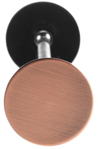 SHINEOFI Cache-trou de Porte en Acier Inoxydable Bouche-trou Décoratif pour Porte Intérieure en Bois Adapté Trou 30 Mm pour Épaisseur 40-65 Mm Sécurité et Intimité Lot Usage Habitation