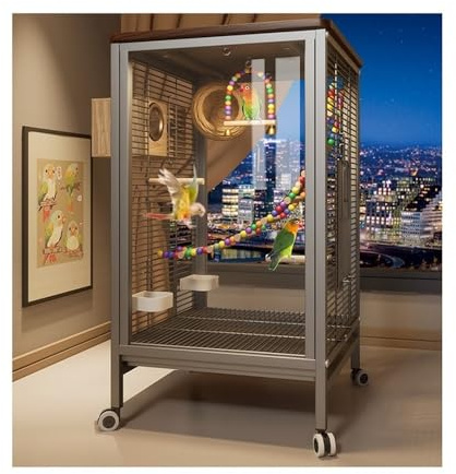 Flight Cage Luxury Villa Bird Cage for Parrots Complete New Type Birdhouse & Nest