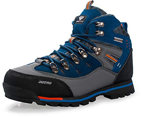 Homme Bottes de Randonnée Chaussures de Marche Outdoor Sports d'escalade Bleu 43 EU