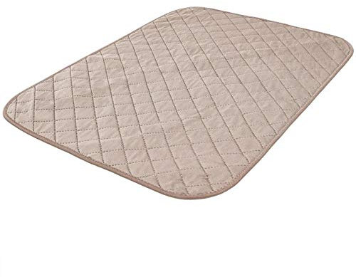 YITON Trainingspads Für Hunde Beige Waschbare Hundewindelmatte Urinabsorbierende Natürliche Bambusfasermatte Wasserdichtes Wiederverwendbares Trainingspad 1St. L.