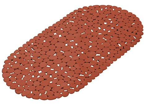 douceur d'intérieur, Fond de Baignoire (36 x 69 cm) Vitamine Sdb Terracotta, PVC Uni