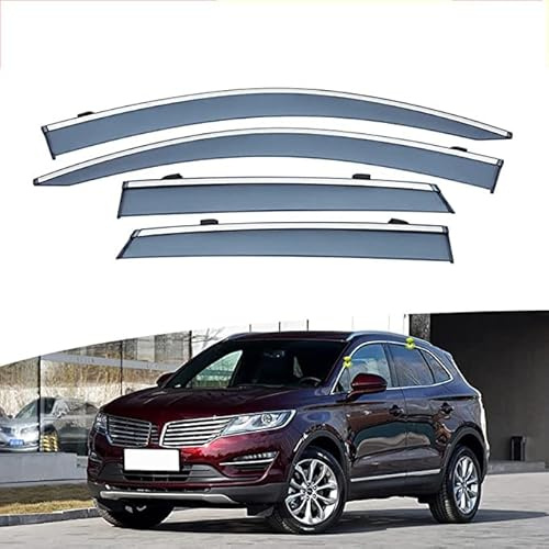 Juego de 4 Deflectores de Viento, Protector de Nieve para Lluvia Y Sol de Baja Acumulación de Calor para Reemplazo de Automóviles para Lincoln MKC 2015+