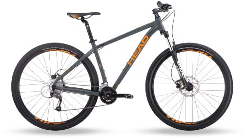 HEAD Unisex – Erwachsene Granger Mountainbike, Matt Grey/Orange, 56