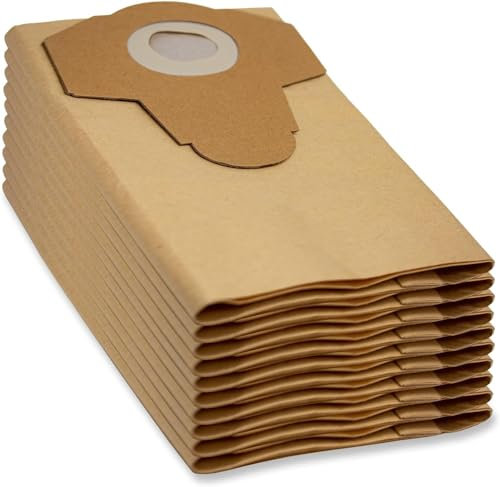 CERTIFIED BAGS FOR GUILD GWD16 16L WET & DRY VACUUM CLEANER HOOVER DUST BAGS PACK OF 10 APPROX 420 x 470 mm