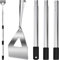 Garden Hoe Tool with Long Handle 140 cm, Dutch Hoe Made of Stainless Steel, Garden Hoes for Weeding and Garden Soil Digging, Weeding Hoe 12.8 cm, Garden Tools Dutch Digging Hoe
