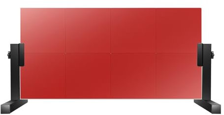 ureggvbu Tischtennis Rebound Board Rebounder, tragbarer Tischtennis-Rebound-Schläger, Verstellbarer Winkel, mit 8 roten Gummis, professioneller Tischtennis-Übungshelfer