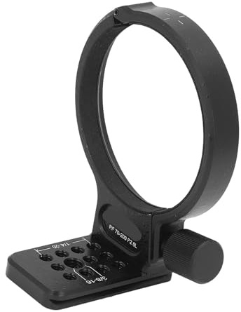 TYCIONG Anello di Montaggio per Treppiede Collare per Obiettivo in Lega di Alluminio Leggero per Teste a Sfera per Treppiede per Fotocamera RF70-200 F2.8L Diametro Interno 82 Mm