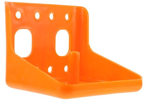 Support pour Pierre à Lécher Épaissi en Pe Orange pour Cheval et Bovin Plusieurs styles