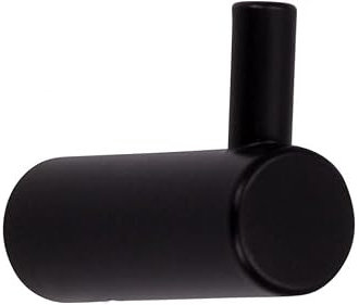 SIRO Kleiderhaken Bisingen, Modern, Stahl schwarz matt pulverbeschichtet, 28 mm x 40 mm x 14 mm, 2453/PB12