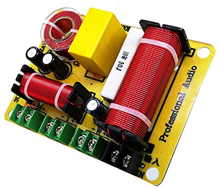 KJKVIVH 3 Way Speaker Frequency Divider 300W HiFi Crossover Filter Frequency Distributor for DIY Home Speaker Modification