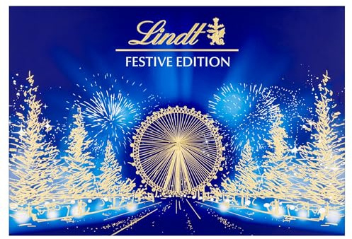 Lindt Festive Edition Christmas Sharing Box | Large 469 g | Contains Assorted Lindt Chocolates | Sharing Gift For Him and Her | For Adults and Kids