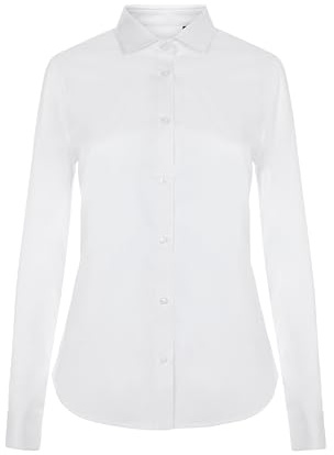 Velilla 405019S, Camisa Manga Larga Stretch Mujer, Color Blanco, Talla 2XL