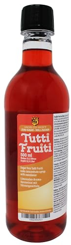 Aromhuset Tutti Frutti Soda Concentrate 500 ml - Make 12.5 Litres - Make Sugar-Free Fizzy Drink by Adding Flavouring to Carbonated Sparkling Water
