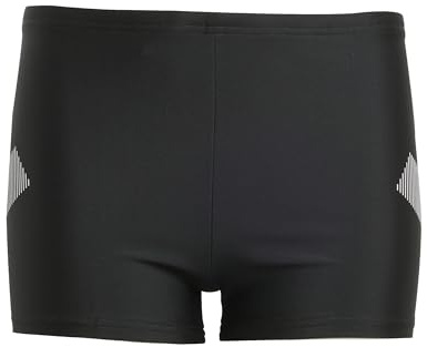 adidas Jungen Big Bars Swim Boxers, Black, 11-12 Years