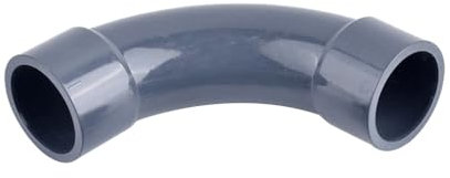 LEFTART 1 Codo Grande de PVC de 90 Grados, for Acuario, pecera, jardín, irrigación, Conectores de tubería de Agua(ID 40mm)