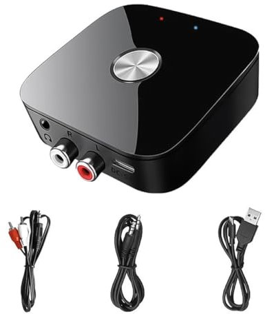 VOANZO Récepteur Audio Bluetooth 5.3 Récepteur stéréo sans Fil AUX 3,5 mm Adaptateur Bluetooth pour récepteur stéréo
