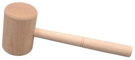 IWOWHERO Mazza Legno per Falegnameria Martello Leggero Legno Naturale Utensile Ergonomico per Lavori di Intaglio per Artigiani e Falegnami