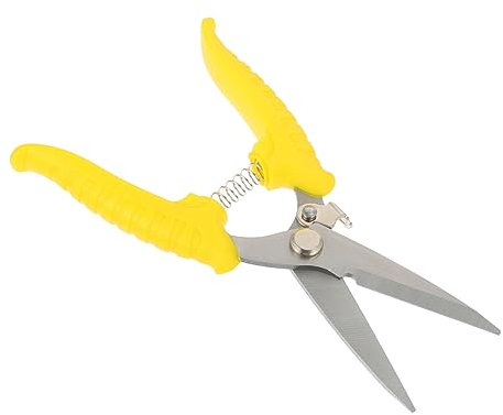 BESPORTBLE Tijeras De Podar Para Carpintería Mango Multiusos Cortatubos Tijeras Cortador De Brotes Perlita Herramientas De Jardinería Tijeras De Trinquete Acero Inoxidable Azul