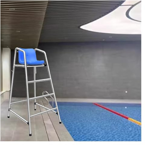 JMOUZHG Silla de Salvavidas y Taburete de Bar de Acero Inoxidable de Alta Resistencia,para Piscina y Plataforma de observación,diseño Desmontable para un fácil Almacenamiento (150cm)