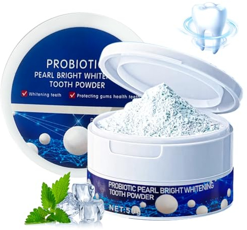 Poudre Blanchissante Dents 50g,Blanchiment Dentaire Professionnel,Blanchiment des Dents en Poudre,Élimine les Taches de Café/Thé/Vin,Idéal pour un Sourire Éclatant et une Haleine Fraîche