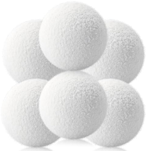 AIEDECOPT Bolas de Escoria para Spas, 7.5 cm Absorbente de Grasa Piscina, Esponja Absorbente de Aceite Reutilizables, Bolas Eliminadoras de Escoria para Piscinas, Spas, Bañera de Hidromasaje (6PCS)