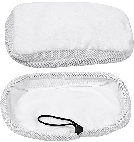 Spares2go Hard Floor Cleaning Cloth Pads compatible with Addis 347361 10 in 1 Steam Cleaner Mop (Pack of 2)