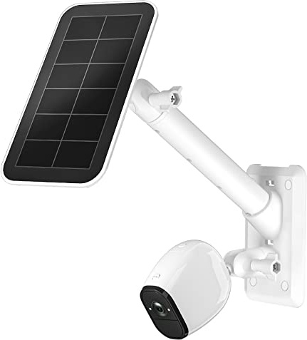 HOLACA 2-in-1 Wandhalterung Kompatibel mit AR-lo Pro 4/3/Ultra/Essential, eufyCam 1/2/2C/2C Pro/3/3C/E, für Kamera und Solarpanel mit 1/4-Gewinde, Weiß