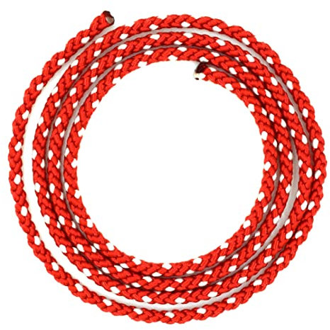 8 mm Pull Cord for Lawnmower, 10 metres / 32.5 ft Long Lawn Mower Replacement Pull Cord for Recoil Starter, Compatible with Husqvarna Craftsman Chainsaw Rope Replacement, Lawn Mower Trimmer (Red)