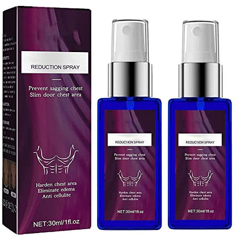Liftic'x Bleu Spray rassodante per ginecomastia Spray toracico rassodante per uomo Spray anticellulite Spray modellante snellente Spray massaggiante per la riduzione del grasso toracico per uomo