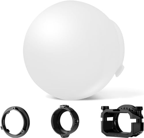 NEEWER CRS6 Softbox Diffusion Dome with 3 Adapter Rings, Compatible with Godox V1 Z2PRO Z3R Round Head Flash and Square Speedlite Z880 and More, NEEWER Mount for Video Light MS60B MS60C MS150B