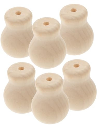 RORPOIR 6st Enden Der Jalousienschnur Fenstervorhänge Basteln Blinder Ball Zieht Ersatzkabel Fallen Haushalt Blinde Quaste Griffe Für Vorhänge Jalousienschnurknopf Blindzugknopf Hölzern