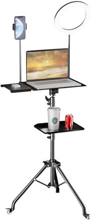 Fotograferingsställ For Bärbar Dator, Bärbart Stativ For DJ-utrustning, Stativ For Bärbar Dator, Höjdjusterbart 75-125 Cm Stativ