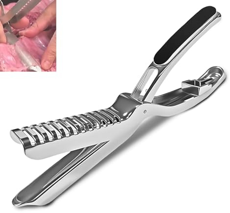 Rostfritt stål ribbad membran borttagare, ribbskrapa med komforthandtag, kök och grilltillbehör, diskmaskinssäker