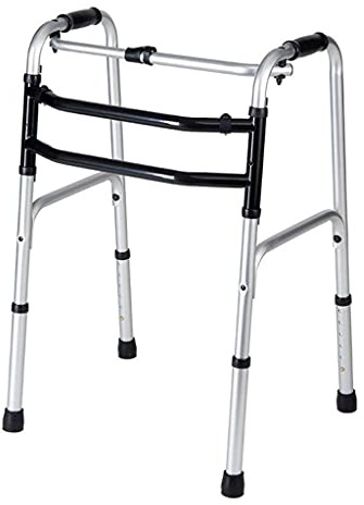KRXSOBNV, Andador Plegable de Aluminio Ligero con Estructura for Caminar, Altura Ajustable, pies Goma, Ayuda for, anhelo,Andador