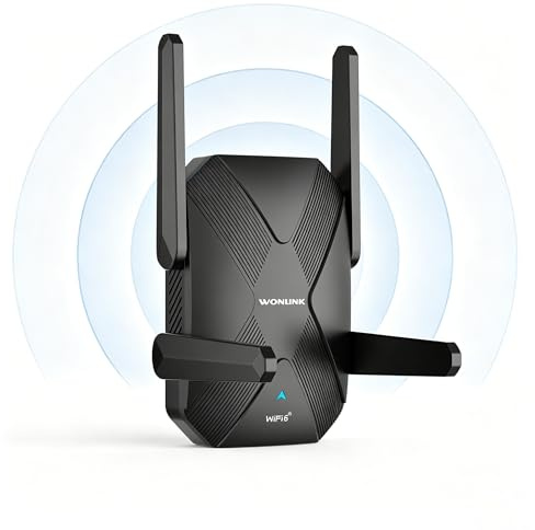 WONLINK AX1500Mbps Amplificador de señal WiFi Repetidor WiFi 6 Dual Banda