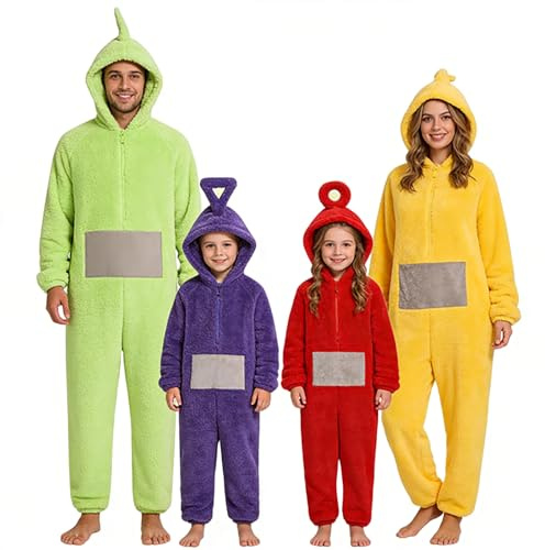 Pigiama Intero Unisex Onesie, Costume Carnevale, per Bambini e Adulti, per Autunno e Inverno, Animali Costumi Pigiamone Party Cosplay, Tuta Pigiami Simpatici, Ideale per Feste di Famiglia