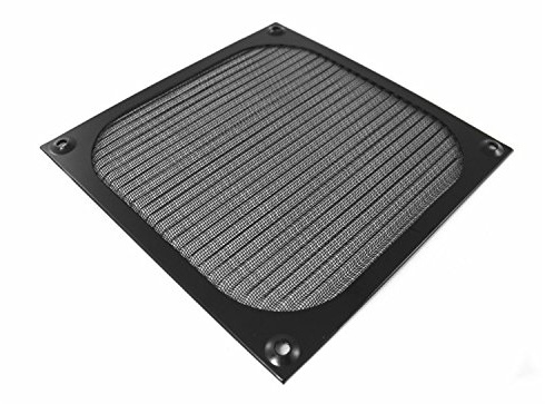 AABCOOLING Aluminiumfilter Galler 140 Svart - Skyddar fläkten mot damm, Fläktskydd, Datorfläktar, PC dator omslag täckning