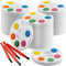 Mini Water Colour Paints Sets for Kids - (Bulk Pack of 24) - 5 Watercolours, Paint Palette Tray and Paintbrush for Art Party Favours, Prizes, Bag Fillers, Paint Party Supplies