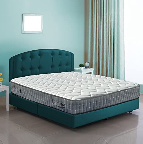 25 cm hög madrass DETRAIBEL med mikrofjädrar i 7 differentierade zoner och Memory Foam med ANALLERGISKT tyg, STAR - Enkelmadrass 90 x 200