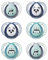 Tommee Tippee Anytime Schnuller, Symmetrische Kiefergerechte Form, BPA-freies Silikon, 6-18 Monate, 6er-Set