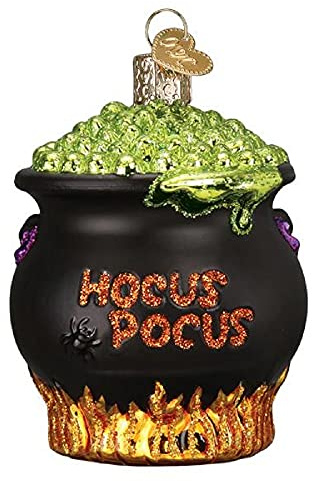 Old World Christmas Ornaments Halloween Cauldron Glass Blown Ornaments for Christmas Tree