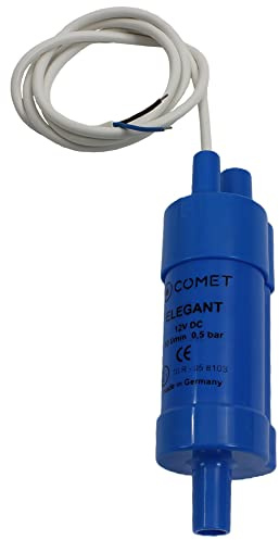 Comet 12V Elegant Inline Verstärkerpumpe Durchlaufpumpe Wasserpumpe 10 l/min für z.B. Wohnmobil Wohnwagen Caravan Camping Boot