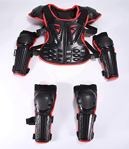 Tuta da Motociclista per Bambini Armatura Protettiva per Tutto Il Corpo con Protezione per la Colonna vertebrale per Sci di Motocross Ciclismo Equitazione Skateboard Protezione Efficace,B-OneSize